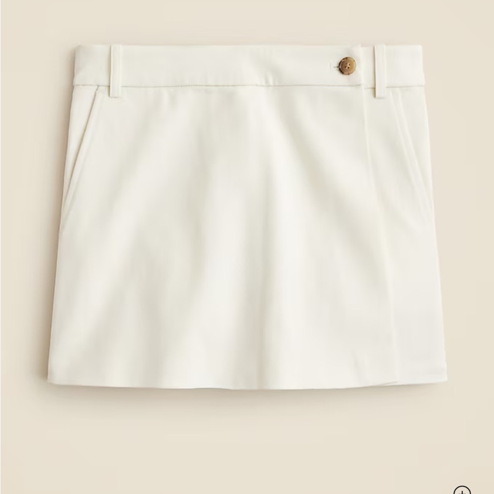 NWT J.Crew Wrap-front skort in bi-stretch cotton blend (size 10) - Picture 6 of 12